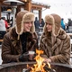 Шапка-вушанка з екошкіри тепла зимова з хутряною підкладкою, вушанка водовідштовхувальна чоловіча повсякденна тепла 56-60 см Коричнева - зображення 5