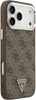 Чохол для смартфона Guess 4G Triangle Logo MagSafe для Apple iPhone 18 Pro Max / Apple iPhone 17 Pro Max Brown/Silver (3666339682439) - зображення 4