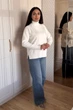 Светр INEDIT 10630 White ONE SIZE - зображення 5