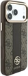 Чохол для смартфона Guess 4G with Stripe Round and Classic Logos MagSafe для Apple iPhone 18 Pro / Apple iPhone 17 Pro Brown (3666339652548) - зображення 4