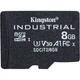 Карта памяти Kingston microSDHC Industrial 8GB Class 10 UHS-1(U3) A1 V30 + SD adapter (SDCIT2/8GB) [177345] - изображение 3