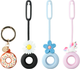 Чохол 4smarts Set Omega для Apple AirTag Brown/Black/Blue/Pink 4 шт (4252011911608) - зображення 1