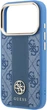 Etui na smartfon Guess 4G with Stripe Round and Classic Logos MagSafe do Apple iPhone 18 Pro / Apple iPhone 17 Pro Niebieskie (3666339652586) - obraz 5