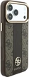 Чохол для смартфона Guess 4G with Stripe Round and Classic Logos MagSafe для Apple iPhone 18 Pro Max / Apple iPhone 17 Pro Max Brown (3666339652555) - зображення 4