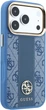 Etui na smartfon Guess 4G with Stripe Round and Classic Logos MagSafe do Apple iPhone 18 Pro Max / Apple iPhone 17 Pro Max Niebieskie (3666339652593) - obraz 4