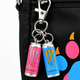 Брелок Monster Energy с двумя объёмными баночками, Монстер розово-голубой, 5,5 см - изображение 7