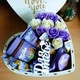 Подарунковий бокс у формі серця з солодощами Milka та трояндами для дівчини на день народження новий рік свято (ar464) - зображення 2