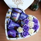 Подарунковий бокс у формі серця з солодощами Milka та трояндами для дівчини на день народження новий рік свято (ar464-1) - зображення 3