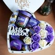 Подарунковий бокс у формі серця з солодощами Milka та трояндами для дівчини на день народження новий рік свято (ar464) - зображення 3