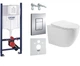 Інсталяція Grohe Rapid SL 38840000 (UA3873200A) з панеллю змиву Skate Cosmopolitan 38732000 + унітаз Primera Trone 003 Vortex Flush з сидінням Soft Close дюропласт - зображення 1