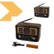 Радіоприймач з Bluetooth та сонячною панеллю Golon RX-BT6061S (49557-RX-BT6061S_367) - зображення 2
