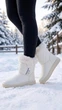 Сапоги женские No brand С508 зимние белые 38 24 см - изображение 7