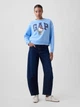 Свитшот на флисе женский GAP 895222578 XL Голубой (1162454895) - изображение 3