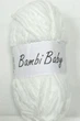 Плюшева пряжа Bambi Babi 02 білий велюр 100 г/110 м - зображення 3