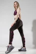 Лосини TOTALFIT FLAH-RAY LG17-C47 XS Чорний, Баклажан - зображення 2