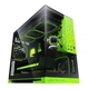 Корпус Geometric Future Model 3 Glass без БП Black/Green (GEO-M3-BNV) - изображение 3