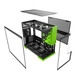 Корпус Geometric Future Model 3F Glass Black/Green (GEO-M3F-BNV) - изображение 9