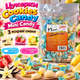 Цукерки Cookies Candy Mini Candy 1 кг м’які солодощі фруктово-ванільне асорті смаки ванілі полуниці лимона кондитерські цукерки SHANTOU SWEET CAREER FOODS - зображення 1