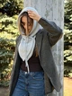 Капор на кнопках з додаванням вовни Zefur One size сірий - изображение 3