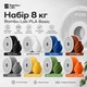 Набір PLA-пластику 8кг Філаменту Bambu Lab Black 10101, Jade White 10100, Blue 10601, Brown 10800, Gray 10103, Sunflower Yellow 10402, Bambu Green 10501, Pumpkin Orange 10301 для 3D-принтера - по 1кг 1.75mm з котушками та з RFID чіпом Міткою (NFC) - изображение 1