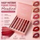 Набор матовых жидких помад Maxfine Matte Liquid Lipstick, 6 цветов, стойкие водостойкие помады для губ (142151037) - изображение 1