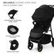 Прогулочная коляска Kinderkraft Trig 3 Onyx Black (KSTRIG03BLK0000) - изображение 2