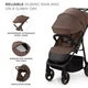 Прогулянкова коляска Kinderkraft Trig 3 Brown (KSTRIG03BRW0000) - зображення 2