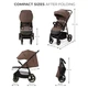 Прогулянкова коляска Kinderkraft Trig 3 Brown (KSTRIG03BRW0000) - зображення 5
