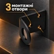 Ушко для навесного замка угловое 72*30*2мм закаленная сталь черное - изображение 4