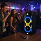 Портативная караоке колонка ZXX 2x10" 100 Вт с микрофонами Bluetooth TWS FM RGB LED AUX USB Черная (О8SS) - изображение 2
