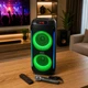 Портативная акустическая система ZXX с Bluetooth 100 Вт, 2 динамика 6.5", RGB-подсветка, FM-радио, караоке с микрофоном, USB/TF/AUX, TWS (4O55-XXZ) - изображение 4