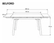 Стол раскладной ProDobro BELFORD CERAMIC 140(200)*80 черный орех - изображение 6