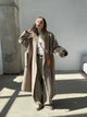 Пальто оверсайз з кашеміру з ворсом S-XL беж - зображення 2