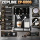 Кавомашина Zepline ZP-6806 3000 Вт 20 бар кавоварка 3 в 1 для меленої кави капсул ESE Pod з системою спінювання молока функцією Espresso Cool термоблоком манометром резервуаром 2 л захистом від перегріву та надлишкового тиску - зображення 2