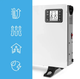 Конвекторный обогреватель MalTec CH2000DW Turbo 2000 Вт электрический конвектор с вентилятором термостатом пультом ДУ LCD дисплеем таймером 24 часа 3 режима 750 1250 2000 Вт Anti-Frost напольный белый - изображение 7