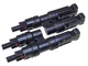 Конектор двойник MC4 1х2 для солнечных панелей 30A 1000V (пара - папа+мама, комплект из 2 штук) IP67 разветвитель, удвоитель, T2 2T T type spliter сплитер, для обединения солнечных панелей в массив TAIXI - изображение 5