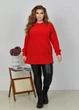 Женская удлиненная туника из трикотажа альпака (030380801) Красный 56-58 - изображение 2