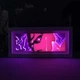Многослойный Ночник лампа аниме Киллер Квин Королева Убийца Кира Йошикаге ДжоДжо светильник Jojo RGB (ZDD- 265) - изображение 13