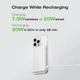 Павербанк ультратонкий магнітний EcoFlow MagSafe Power Bank RAPID Mag 5000mAh 20W Wireless White (Бездротовий зовнішній акумулятор) - зображення 4