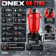 Дренажно-фекальный насос ONEX OX-7785 3750 Вт погружной насос для канализации грязной воды септика выгребной ямы с измельчителем поплавком чугунным корпусом 20 м³/ч высота подъема 28 м глубина погружения 8 м - изображение 3
