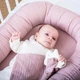 Прорезыватель с муслиновой салфеткой Кролик, бледно-розовый, Kikadu - изображение 2