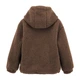 Куртка для девочки тёплая Joiks Teddy Меховая Молочный Шоколад 110 см - изображение 2