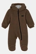 Комбинезон для малыша тёплый Joiks Teddy FKT02 Меховый Молочный Шоколад 80 см - изображение 1