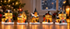 Новогодняя LED-композиция «Рождественское жилы» LIVARNO home, 5 домиков, 10 LED, таймер - изображение 2