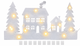 Декоративне віконне панно LIVARNO home з LED-гірляндою, 15 LED, 60×30 см, новорічний декор - зображення 1