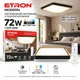 Светодиодный светильник с пультом ETRON Smart MODERN 1-ESP-2058 72W gold&black IP20 - изображение 1