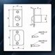 Шариковый фиксатор дверной APECS R-0001-S сатин - изображение 5