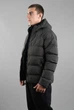 Мужская зимняя стеганая куртка хаки с капюшоном (263315) XL - изображение 5
