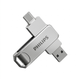 Флеш пам'ять USB Philips 61UT-D 64GB USB 3.2 Gen1 + Type-C - зображення 1