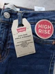 Дитячі джинси Levi’s для дівчинки з високою посадкою сині зріст 122 см - зображення 5